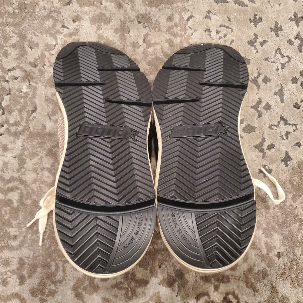 Golden Goose Running Sole Sneakers in Olive-Green Mesh and Leather - Picture 12 of 12